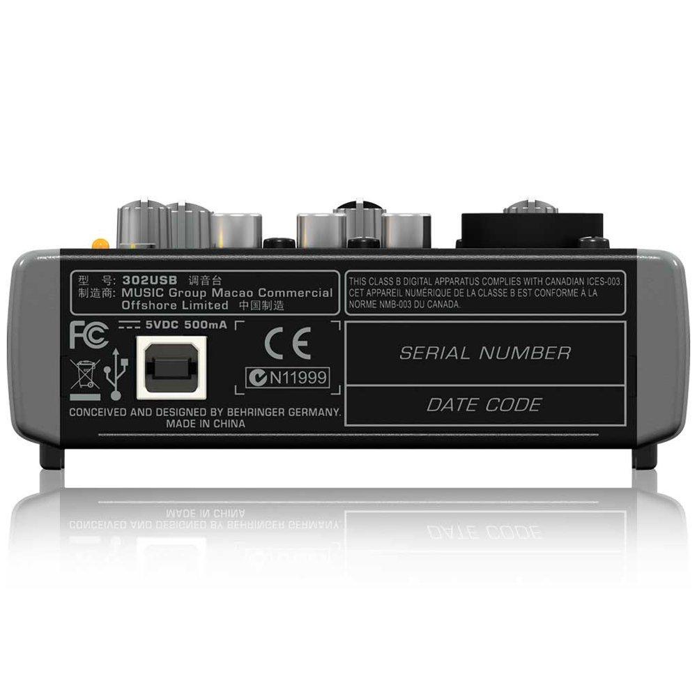 Mixer 3 cổng Behringer XENYX 302USB