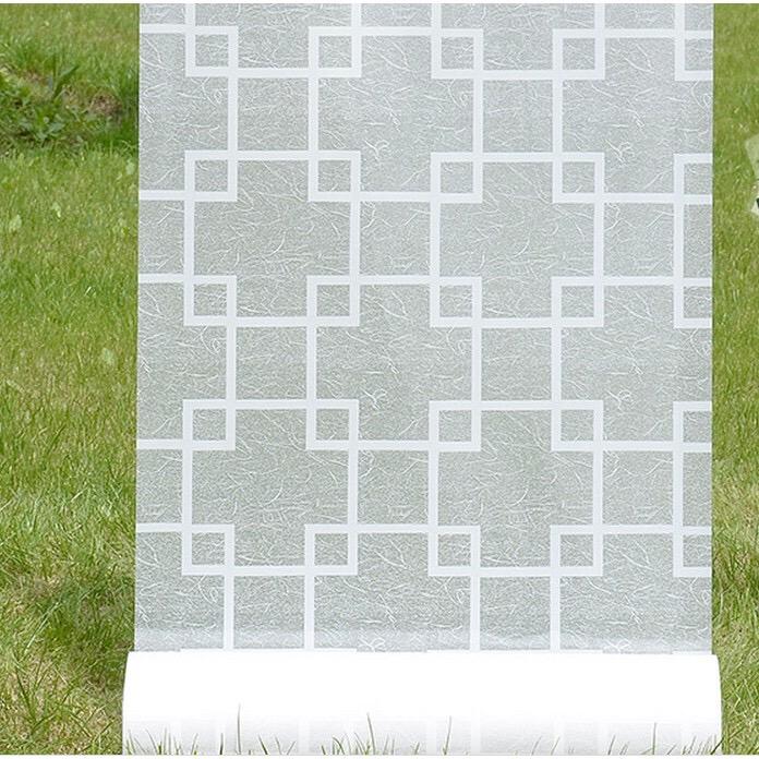 Decal dán kính ô vuông trắng
