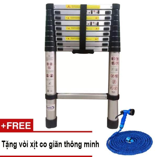 Thang rút Kachi loại 3.8m MK85 + Tặng vòi xịt co giãn thông minh