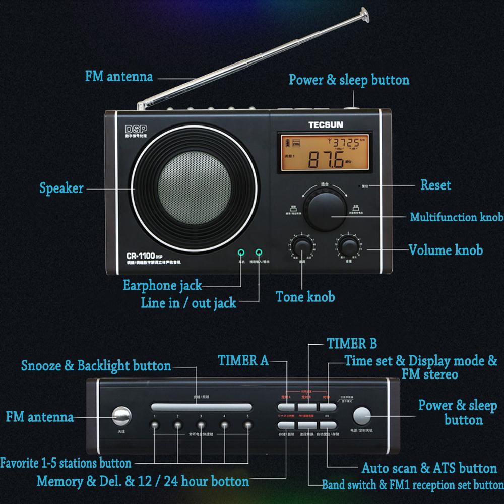 ĐÀI RADIO TECSUN CR-1100