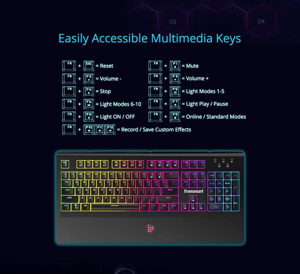 Bàn phím cơ Tronsmart TK09R RGB