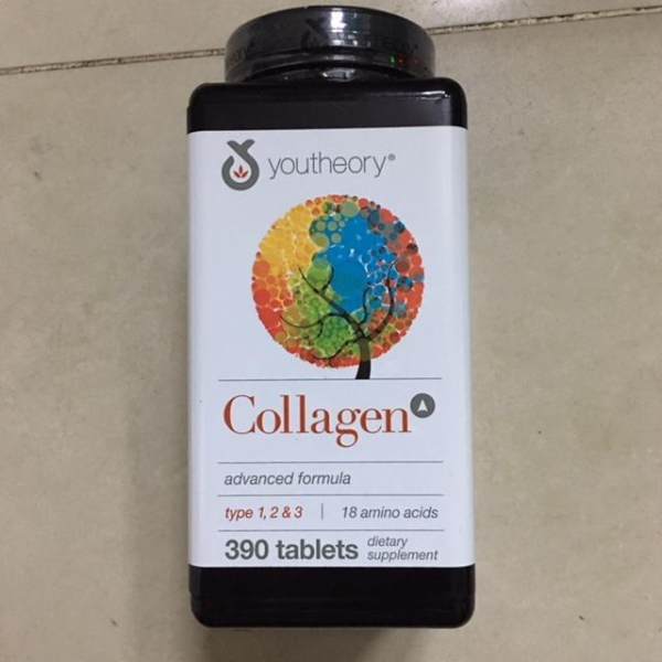 Viên uống ngăn ngừa lão hóa trẻ hóa da Youtheory Collagen +C Type 1 2 & 3 390 viên