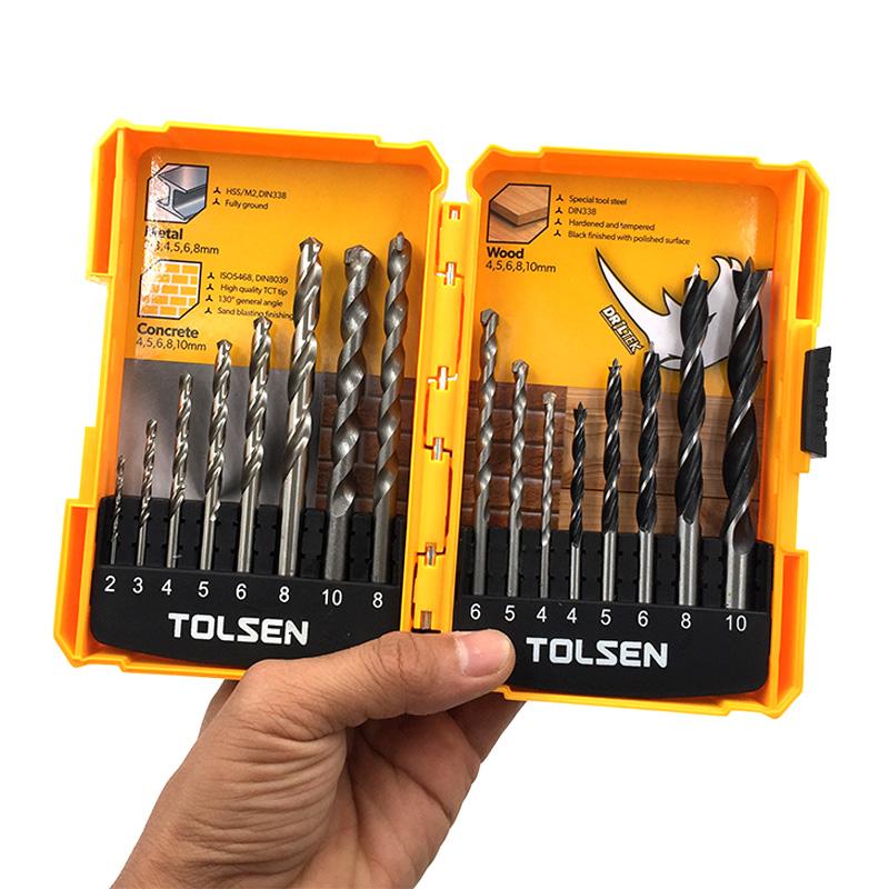 BỘ 16 MŨI KHOAN TOLSEN 75628
