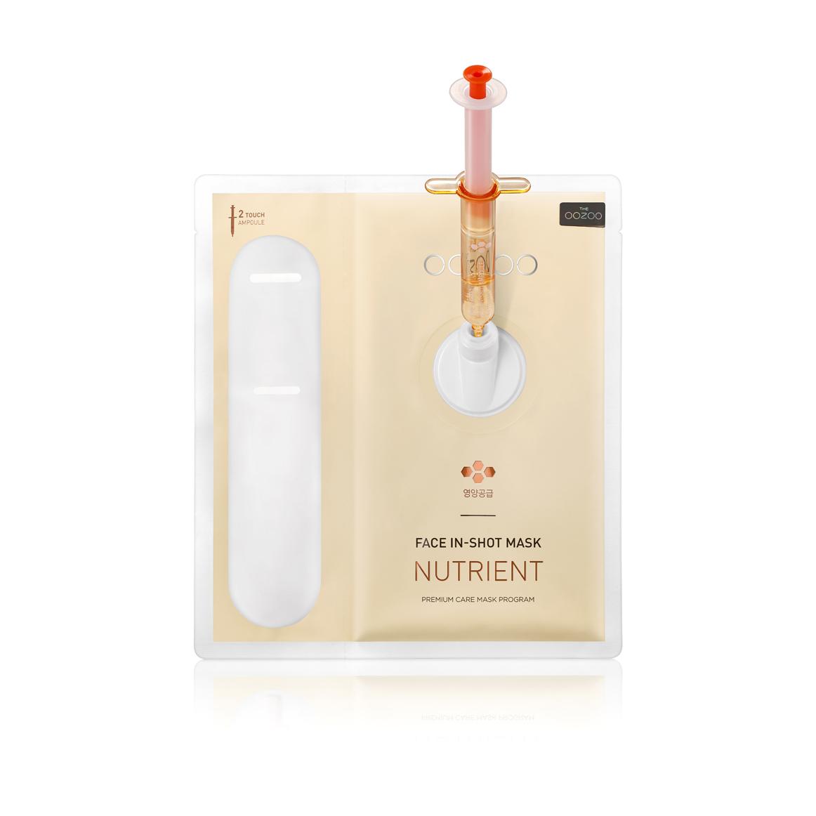 Mặt nạ ống tiêm cải thiện nếp nhăn, dưỡng da căng mịn THE OOZOO Face In-Shot Mask Nutrient 30ml