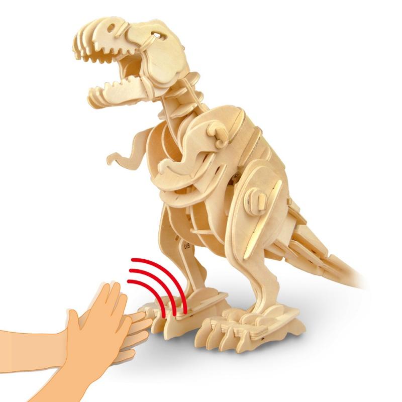 Mô hình gỗ lắp ráp 3D Robotic T-Rex Robotime D220