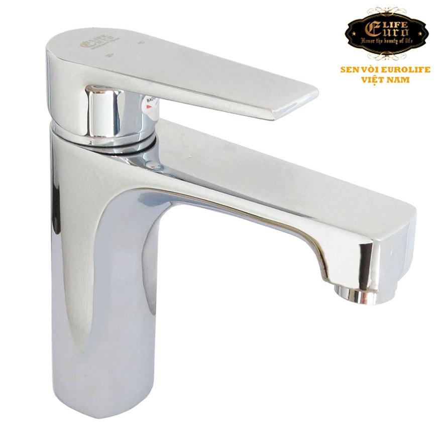 Vòi Lavabo nóng lạnh Eurolife EL-9002 (Trắng bạc)