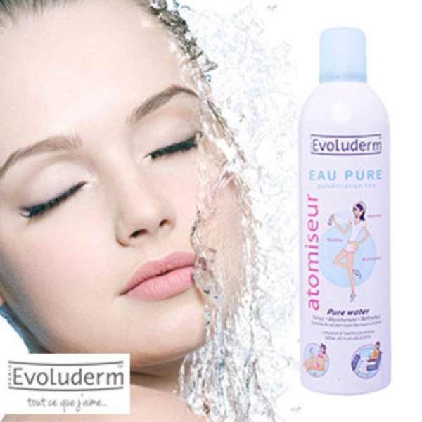 Xịt khoáng lớn EVOLUDERM Atomiseur Eau Pure 400ml