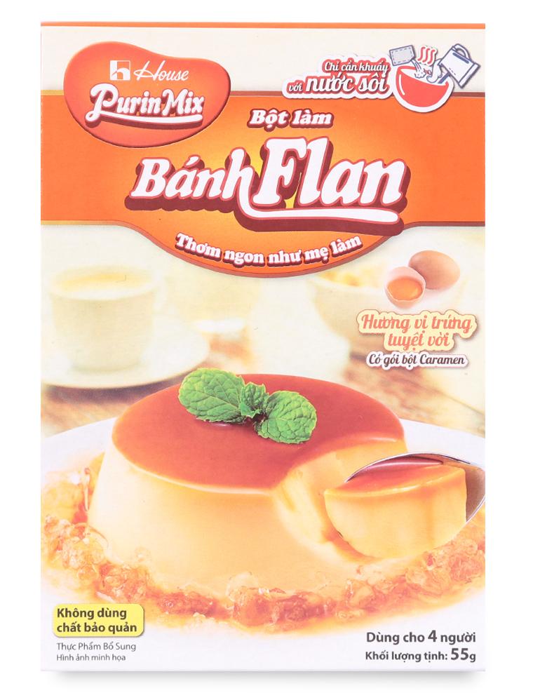 Bột bánh flan Purin trứng 55g