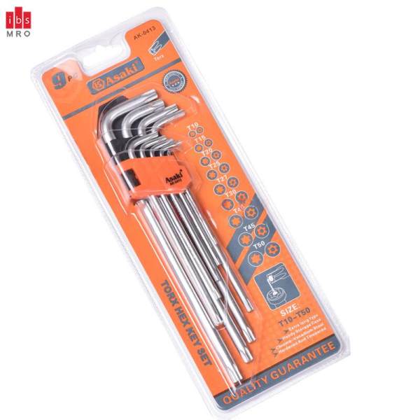 Bộ lục giác sao 9 cây chuẩn Asaki AK-413 T10-T50