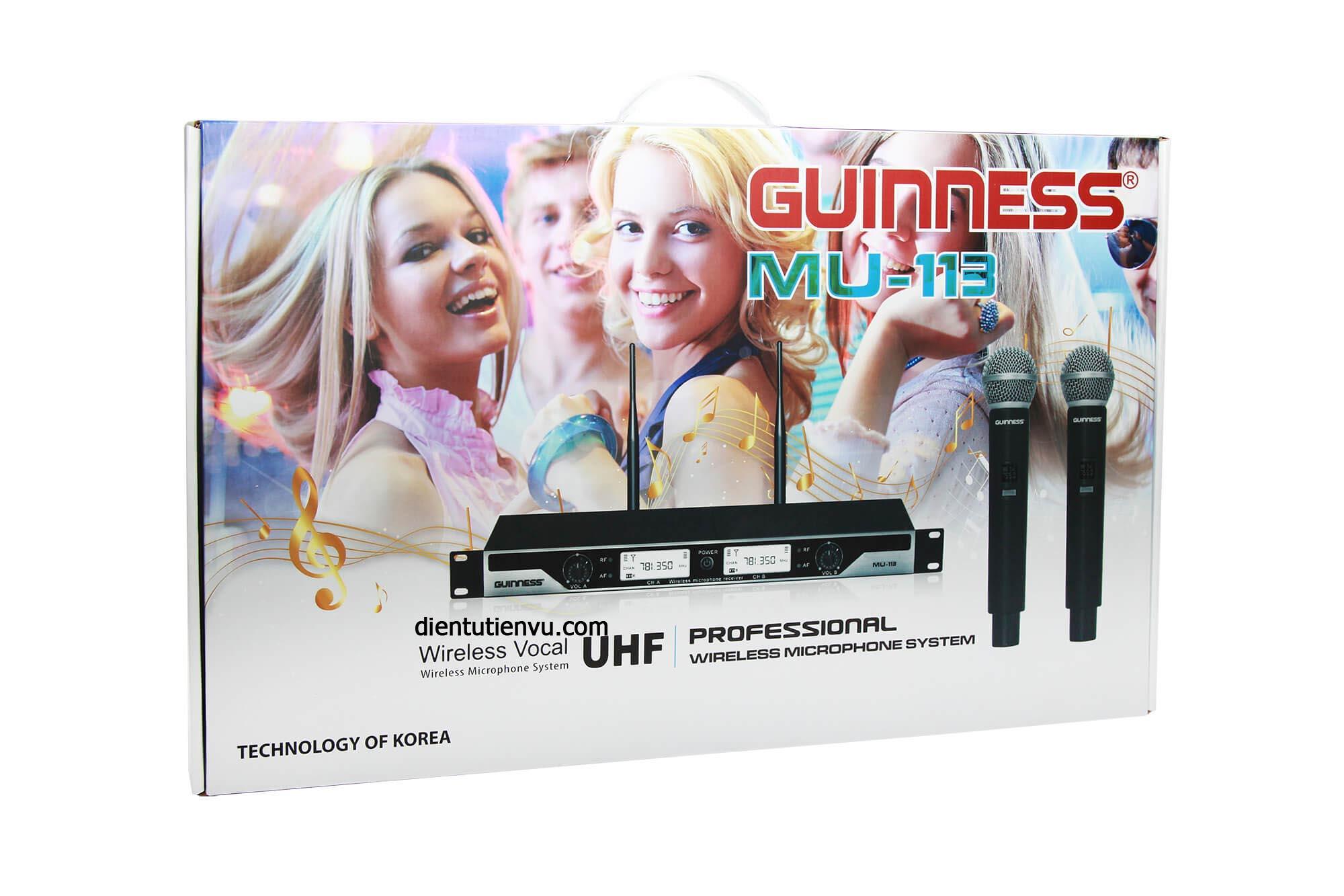 MICRO KARAOKE KHÔNG DÂY GUINNESS MU-113
