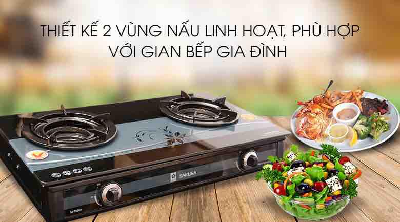 Bếp gas dương Sakura SA-790G(IN)