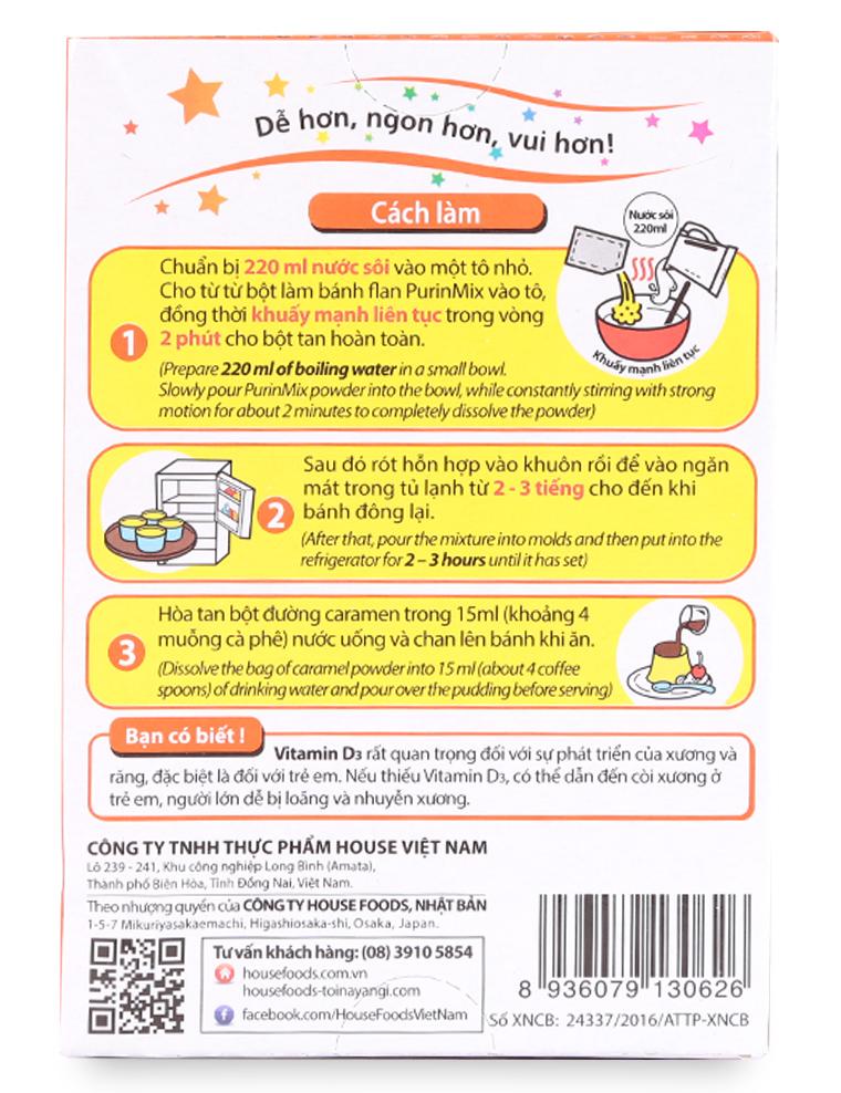 Bột bánh flan Purin trứng 55g