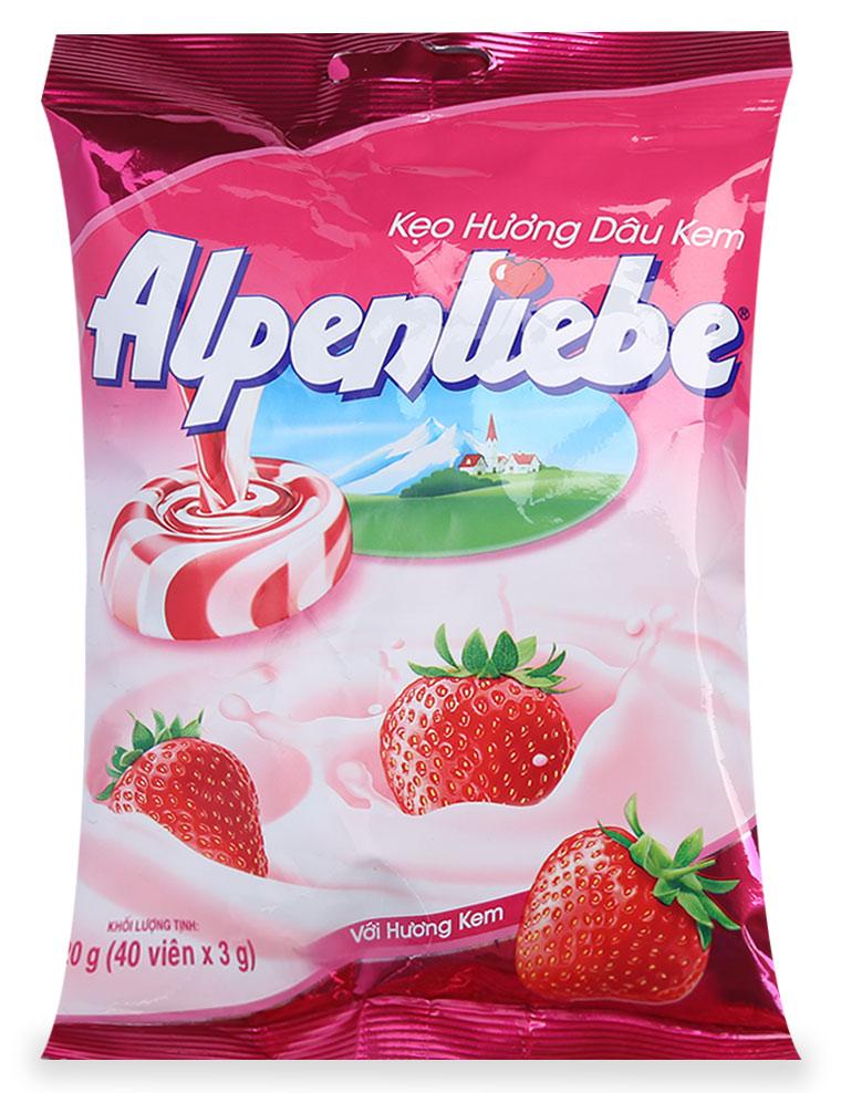 Kẹo hương kem dâu Alpenliebe gói 120g