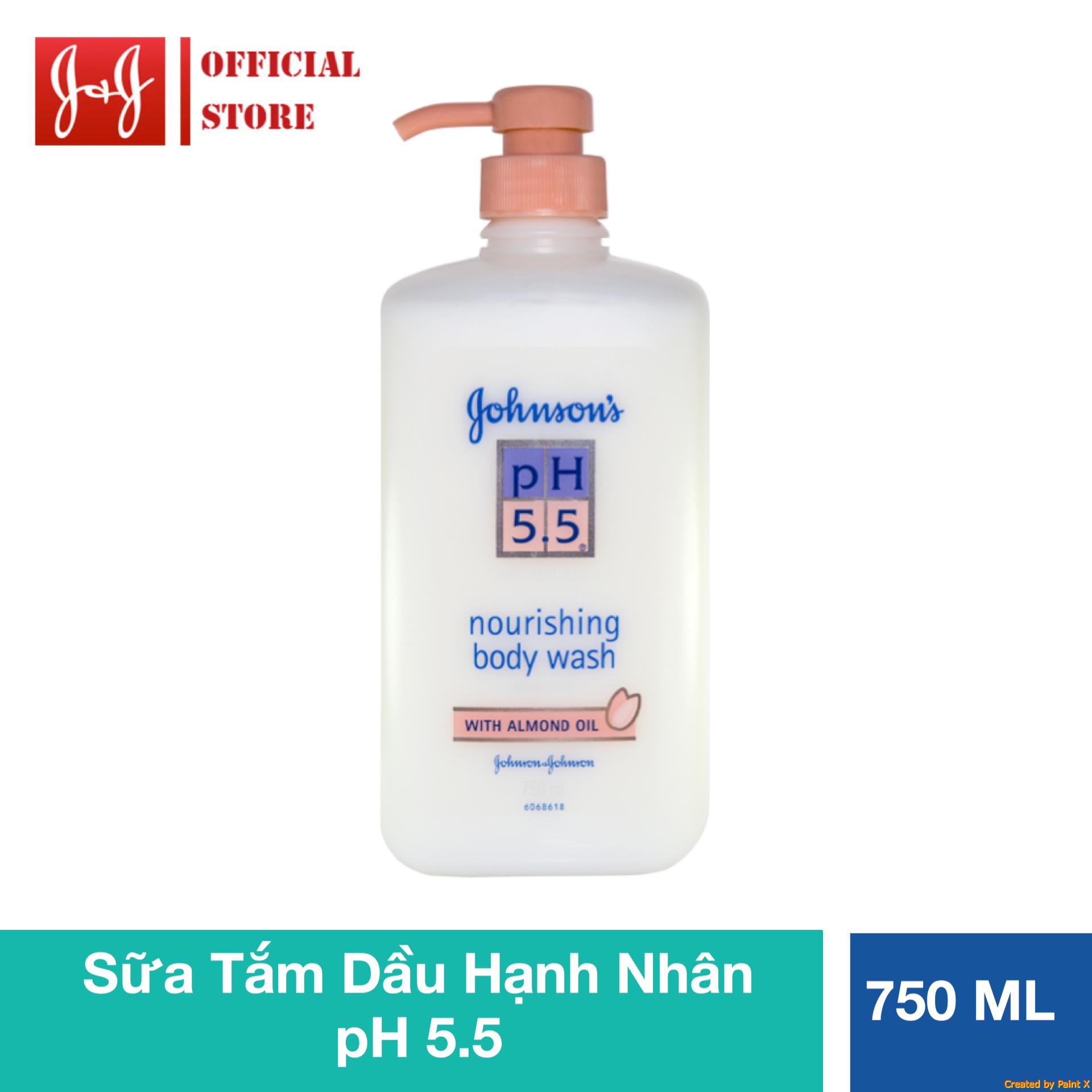 Sữa tắm ph 5.5 johnson’s hạnh nhân 750