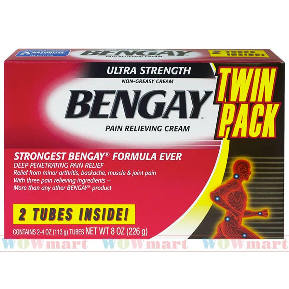 Dầu xoa bóp làm giảm cơn đau nhức Ultra Strength BENGAY Cream 226g