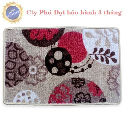 Bộ 2 thảm hoa lau chân 3D (60x40x1.5) khong vien