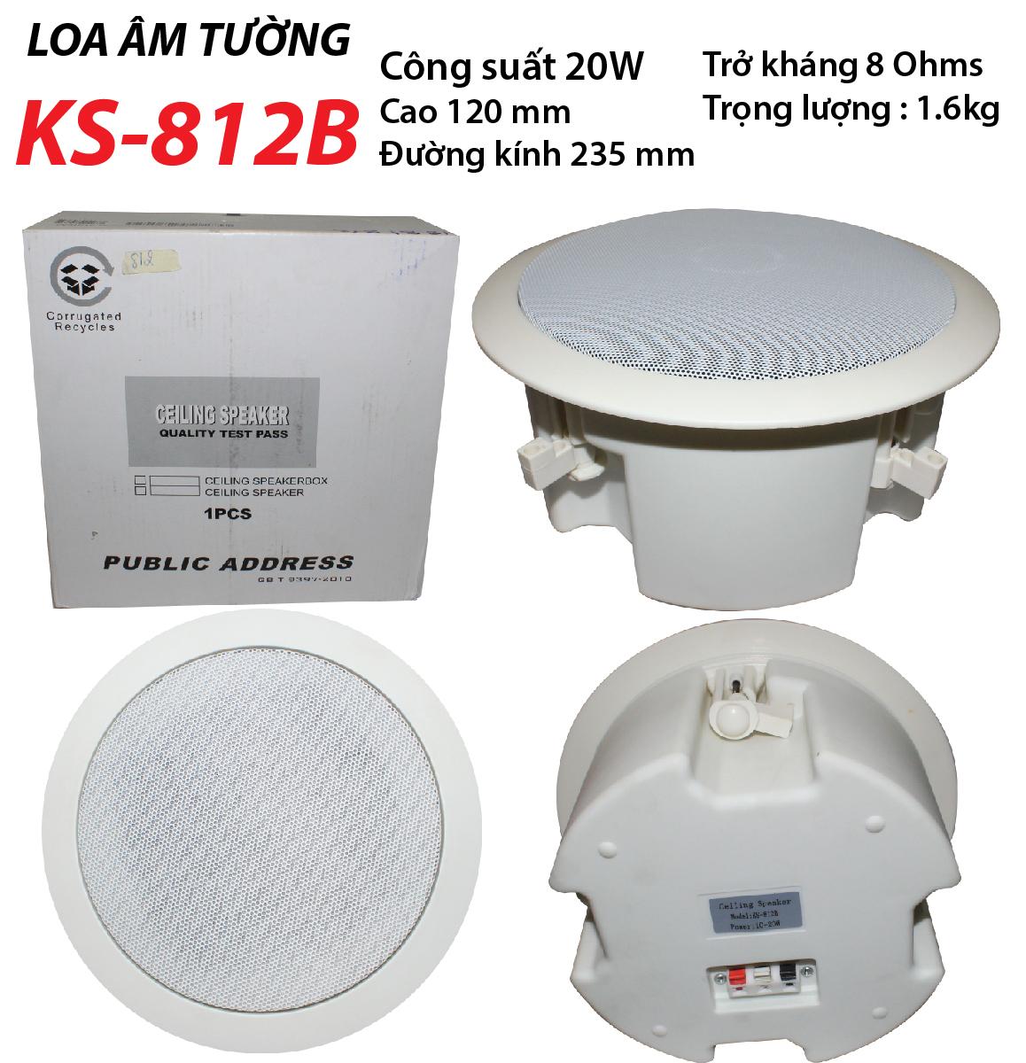 Loa thông báo âm trần KS-812B