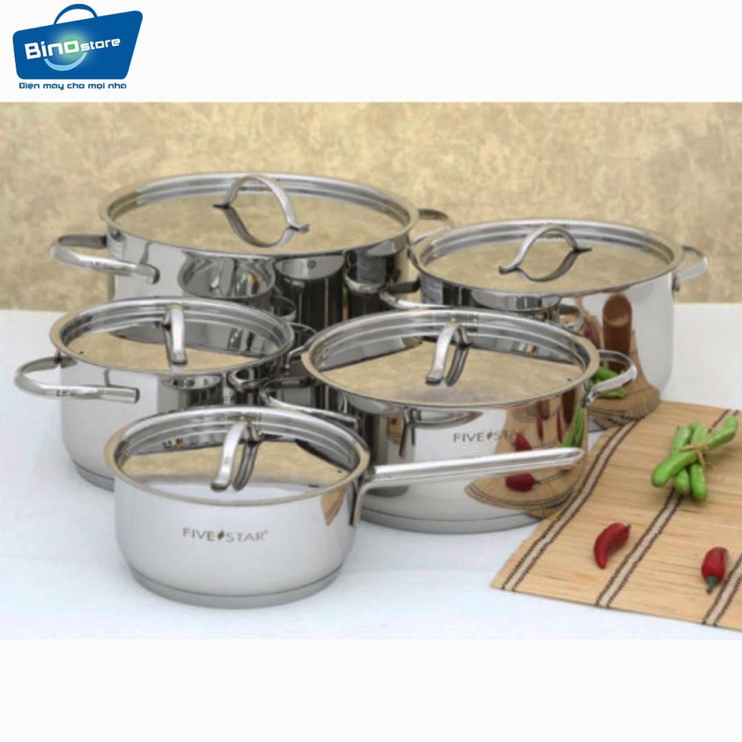 Bộ nồi FiveStar Oval 5 chiếc
