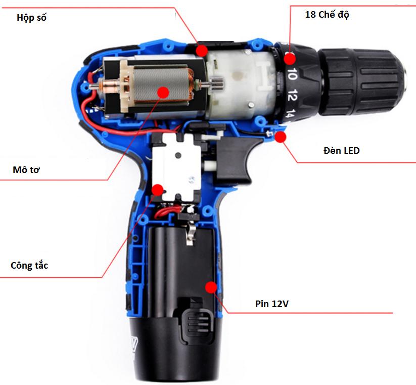 Máy Khoan Pin 12v, máy bắn vít 12v