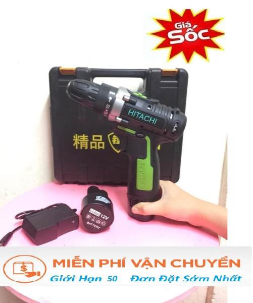 máy khoan pin - máy khoan 12v - Hitachi