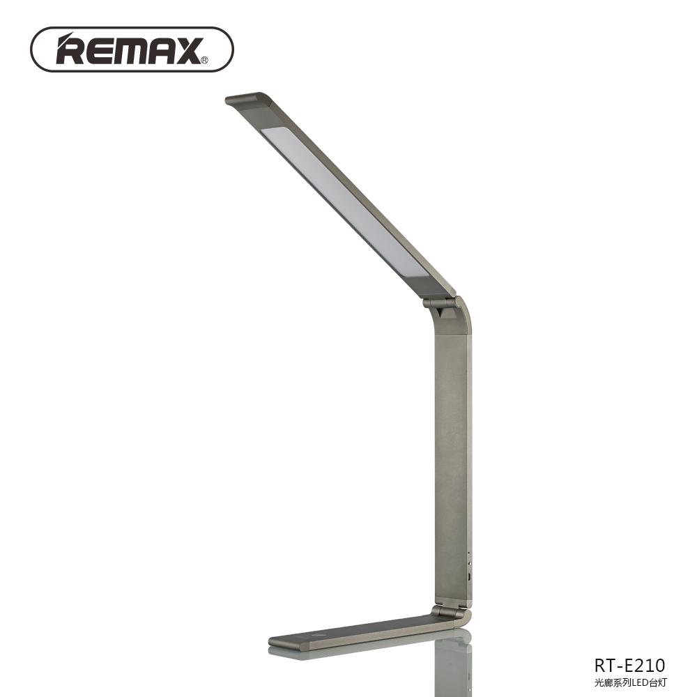 Đèn học, đèn bàn công nghệ LED tích điện thông minh chống cận đa chức năng thiết kế nhôm cao cấp Remax RT - E210