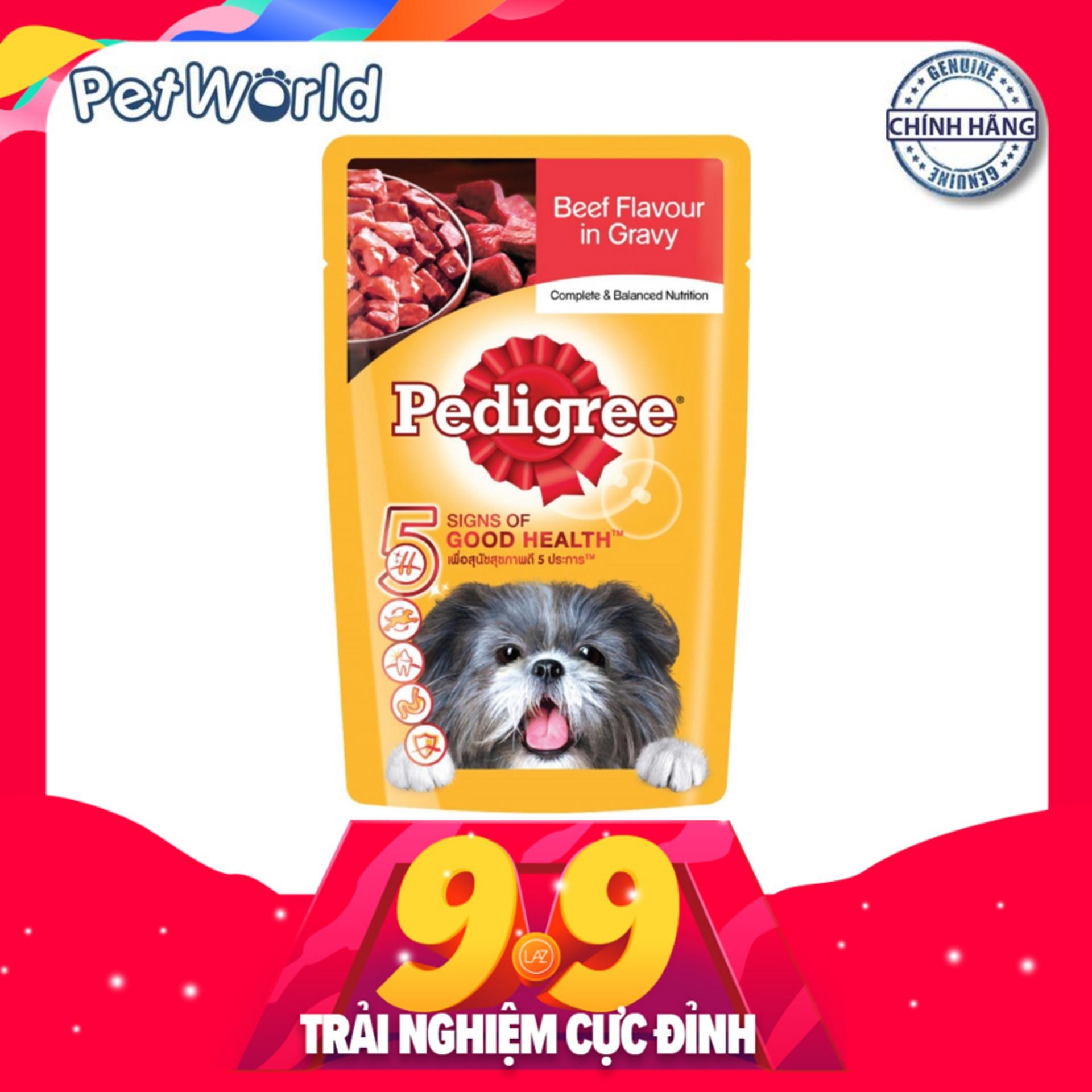 Thức ăn chó vị Bò nấu sốt