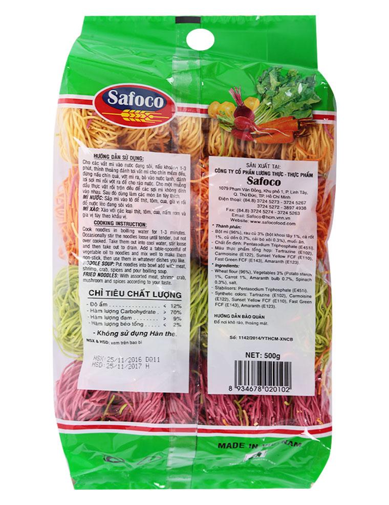 Mì Safoco rau củ 500g