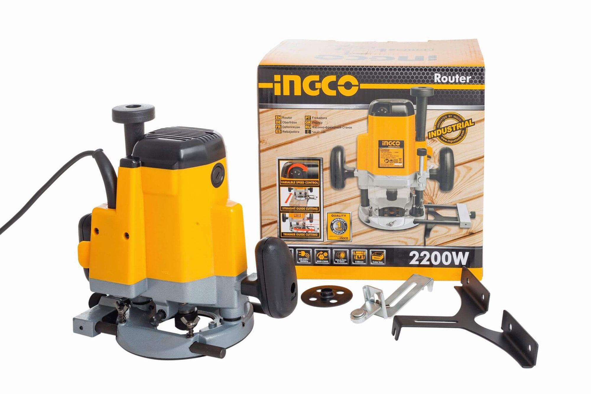 Máy phay gỗ Ingco RT22001