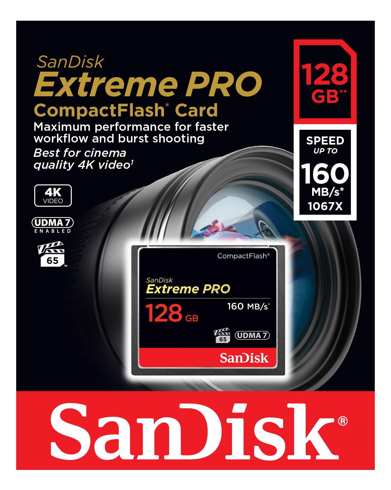 Thẻ nhớ COMPACTFLASH Sandisk Extreme Pro 128GB