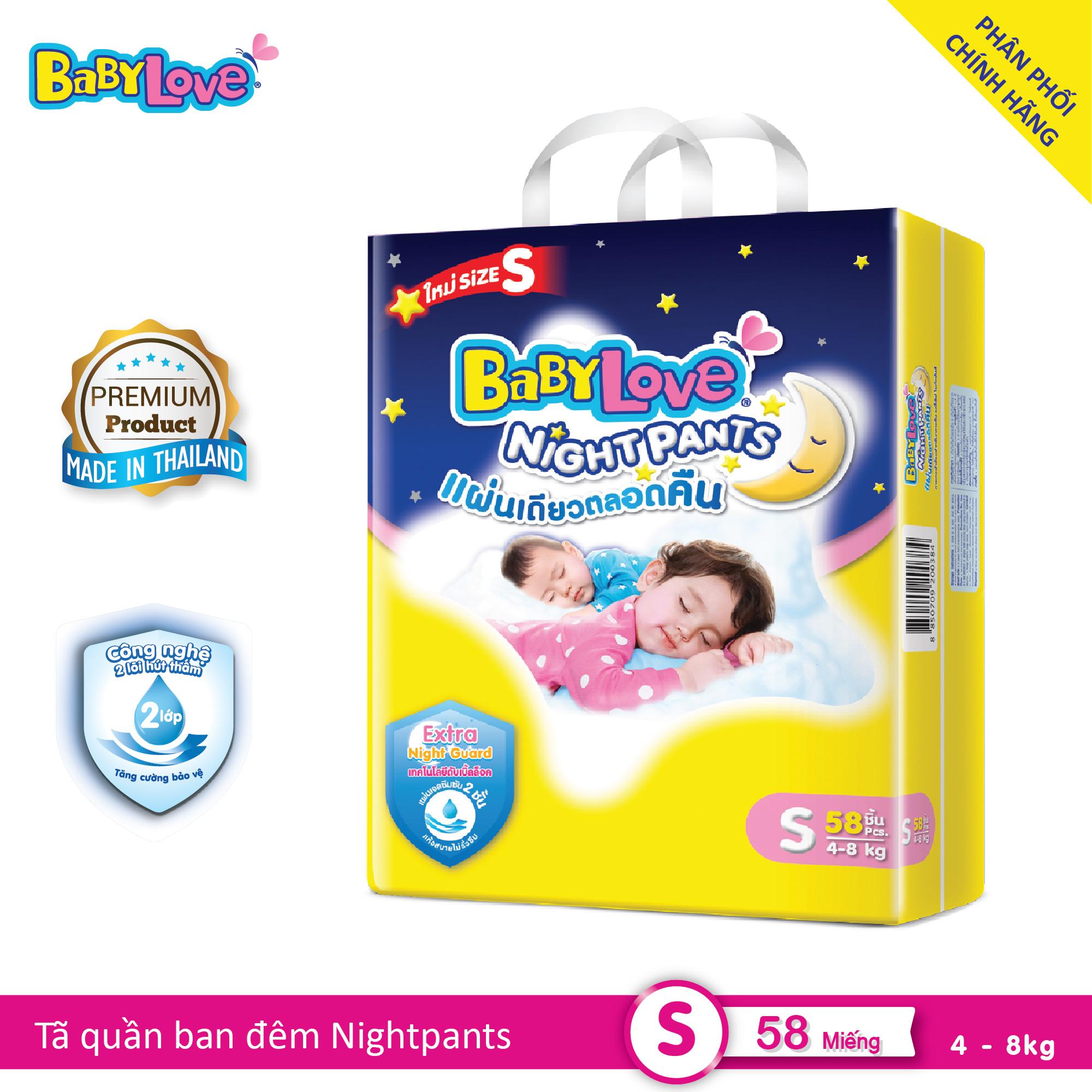 Tã quần BabyLove NightPants size M (7-12kg)
