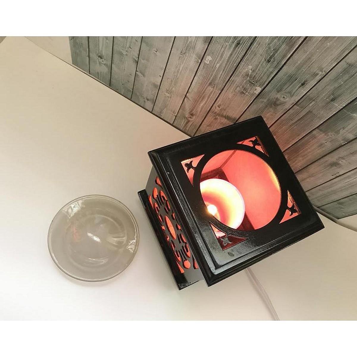 Đèn xông tinh dầu gỗ cao cấp M0093