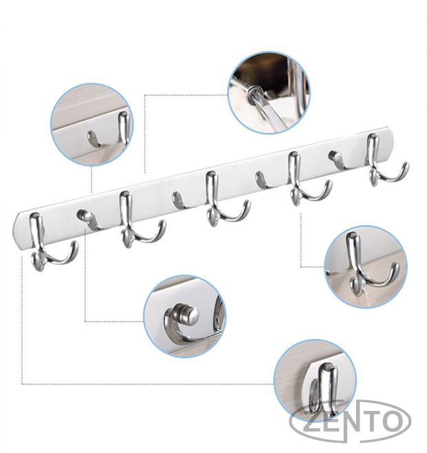 Móc treo đồ Inox kép Zento OLO 015