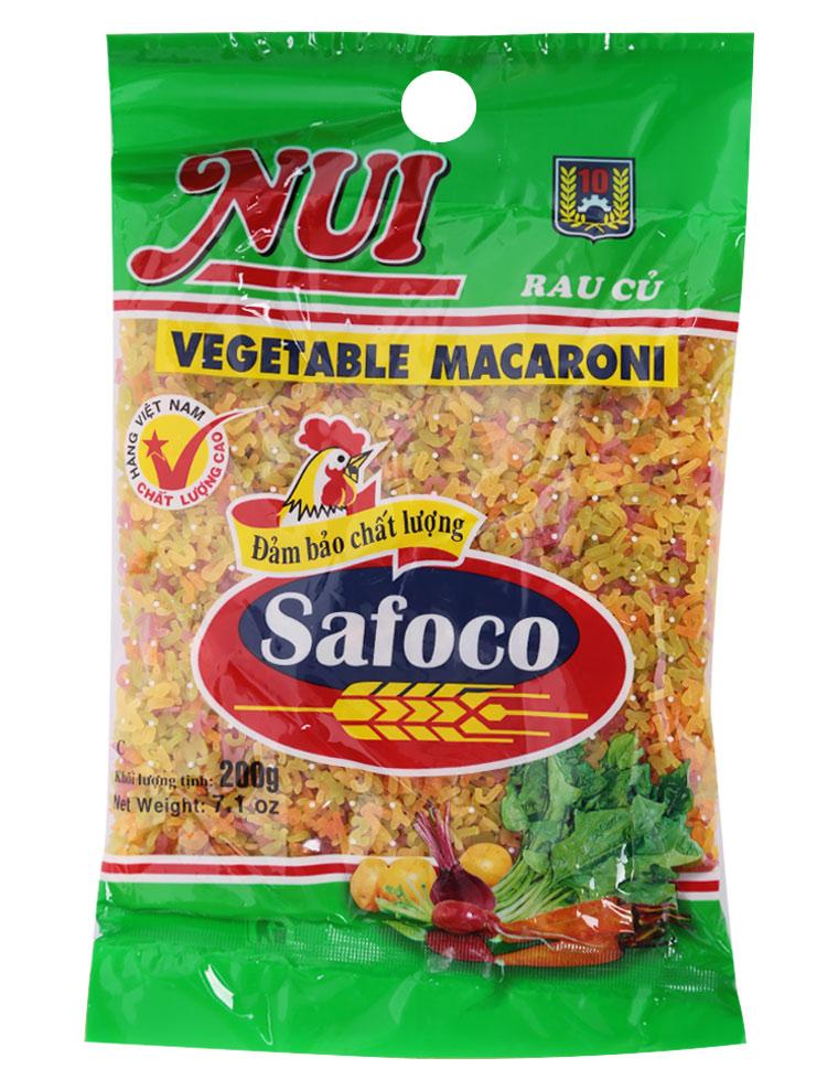Nui rau củ Safoco chữ 200g
