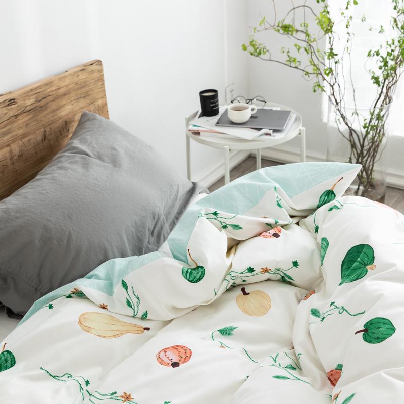 100% Cotton Duy Nhất Hai Người Sinh Viên Vỏ Chăn Vỏ Chăn