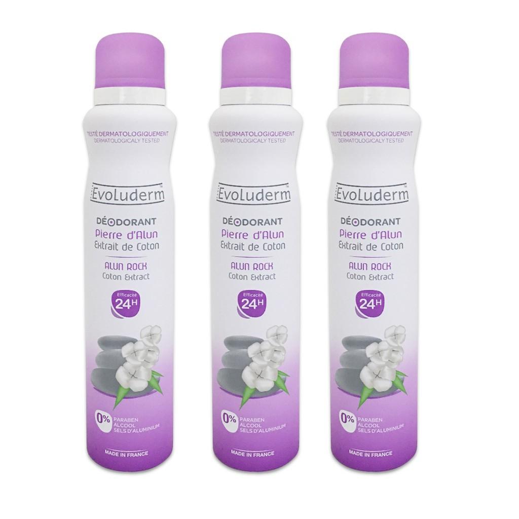 Xịt thơm toàn thân Evoluderm Deo Coton Extract 250ml - No Alcohol