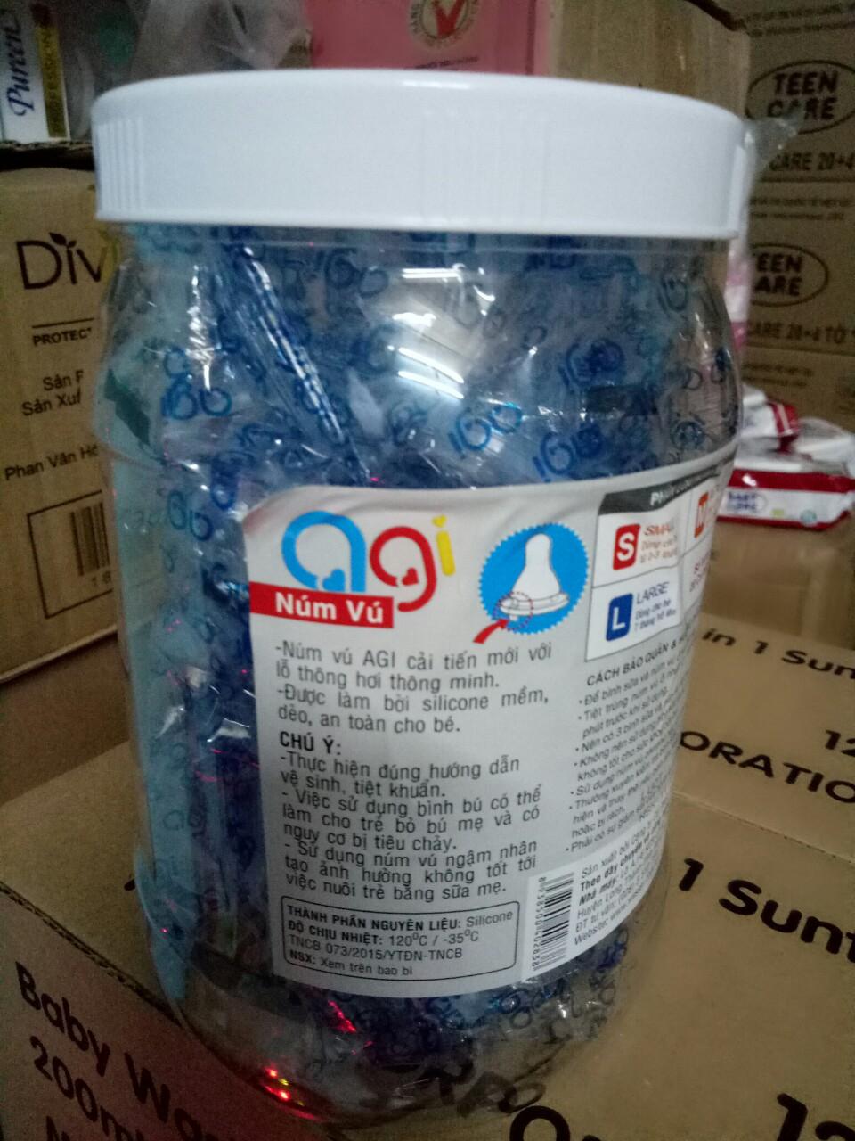 Combo 20 Núm ty Agi L (từ 7 tháng tuổi trở lên)