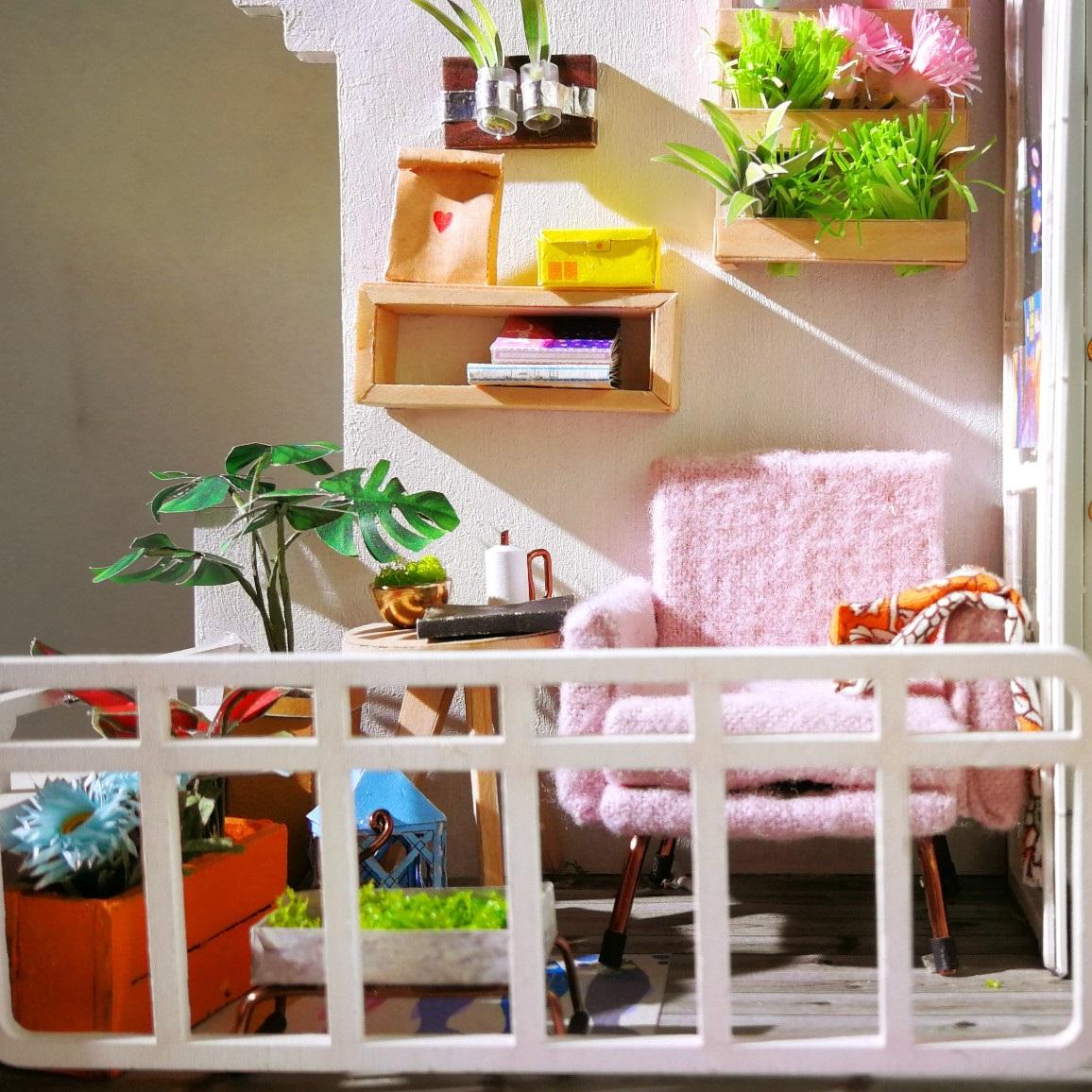 Mô hình 3D Gỗ-Ban công mơ mộng-DGM05