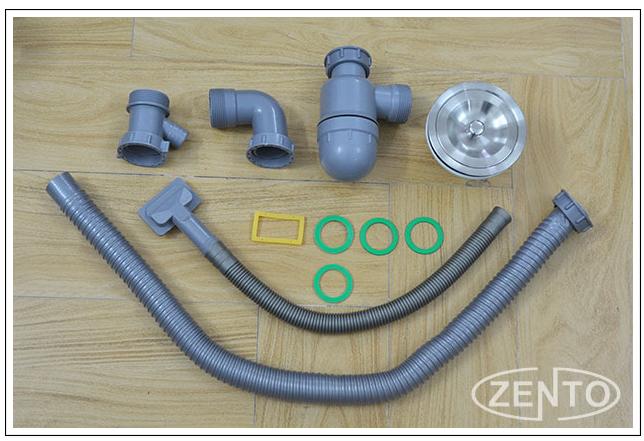 Bộ xi phông ống xả chậu rửa bát đơn XP024