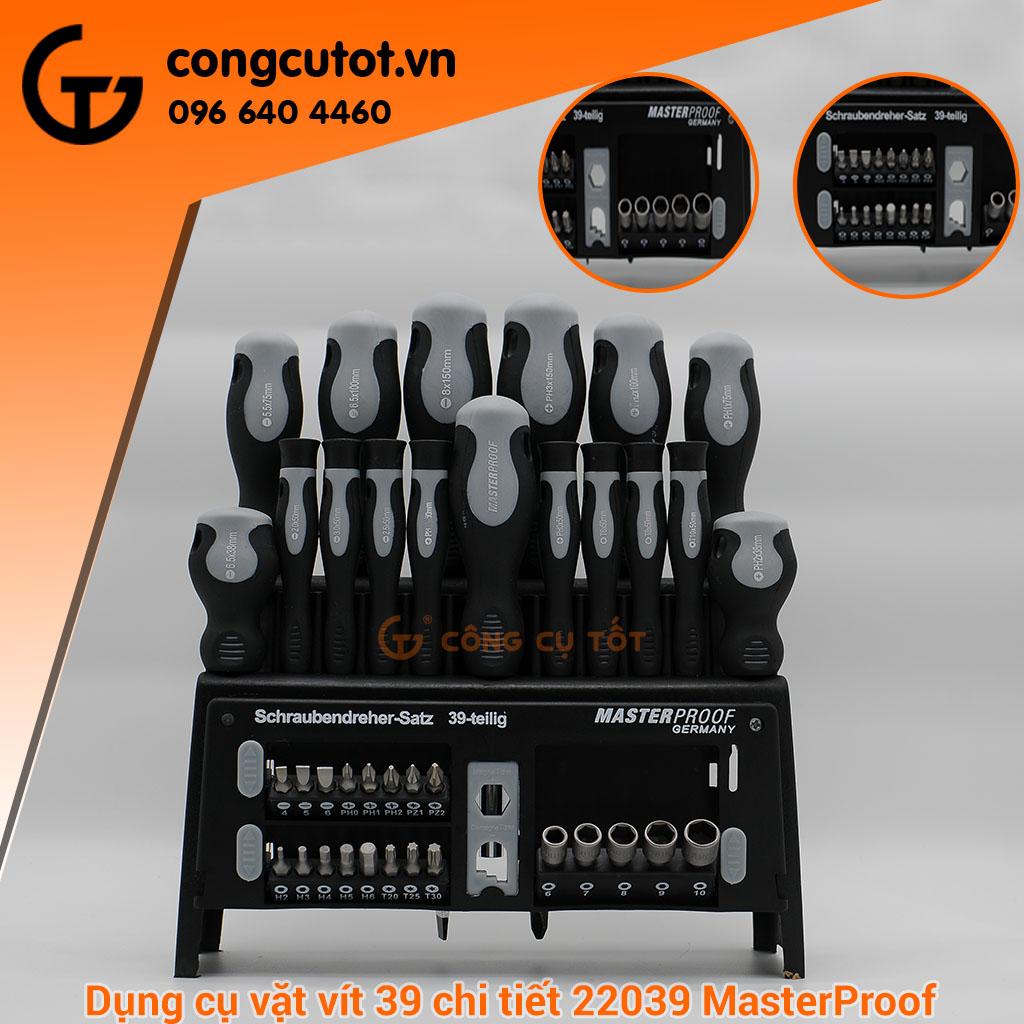 BỘ DỤNG CỤ VẶN ỐC 39 CHI TIẾT MASTERPROOF 22039