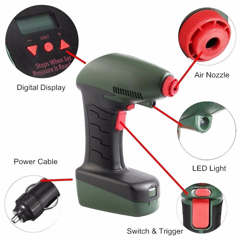 Máy bơm hơi lốp xe ô tô cầm tay Portable Air Compressor MA-018