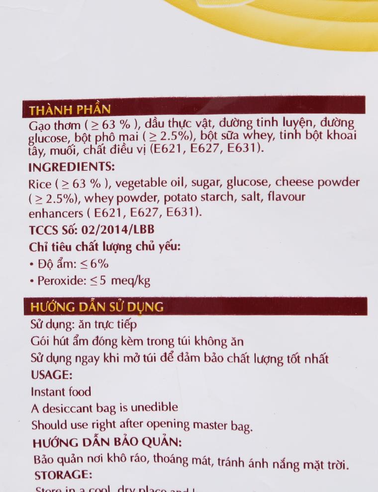 Bánh gạo Richy phô mai - 105g