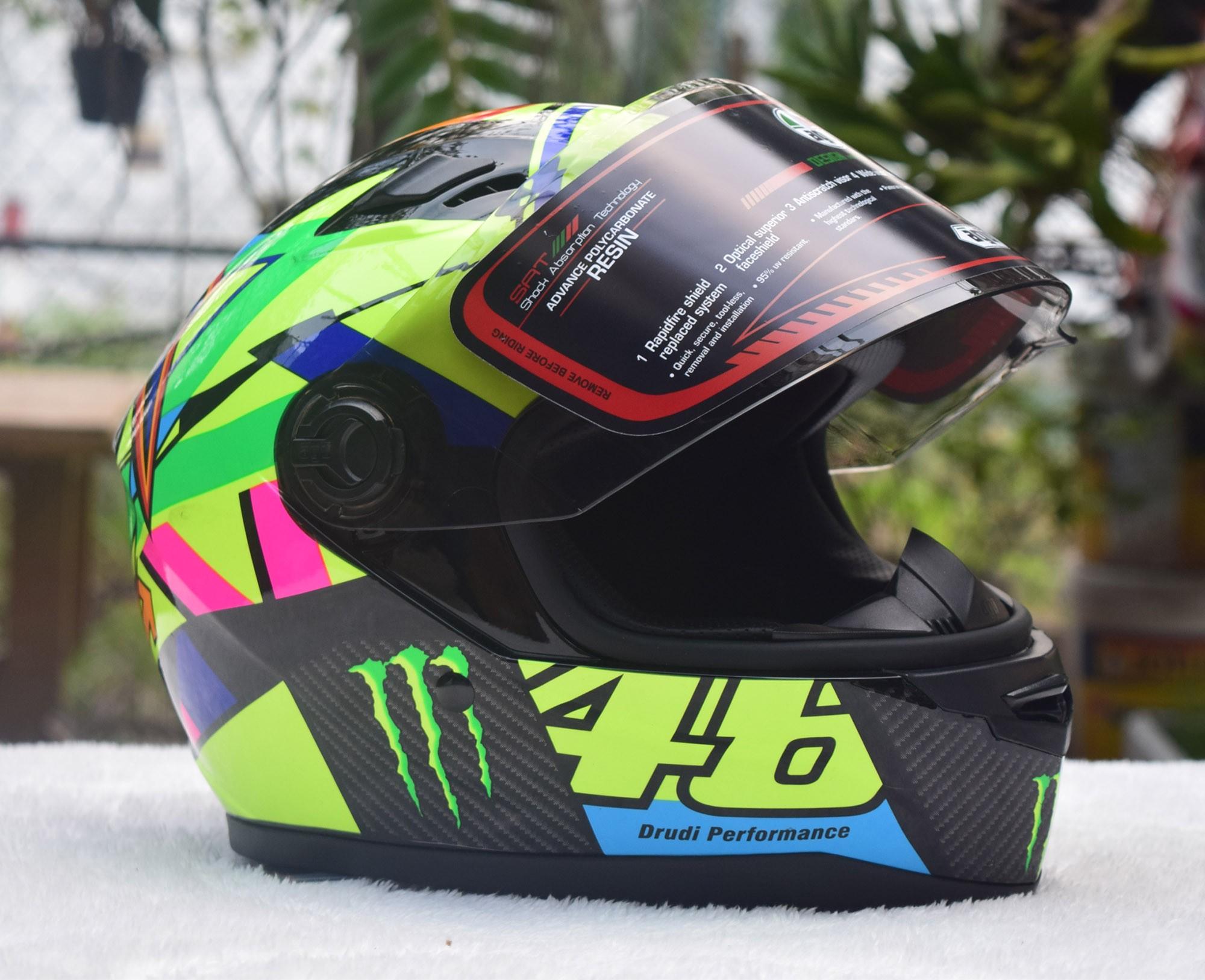 Mũ bảo hiểm AGU tem 7 màu