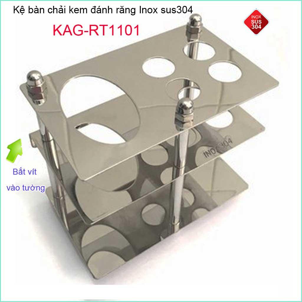 KỆ BÀN CHẢI KEM ĐÁNH RĂNG INOX ROCA KAG-RT1101