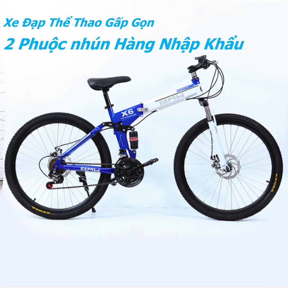 Xe đạp leo núi gấp gọn Xpro cao cấp 2 phuộc nhún 2 thắng đĩa