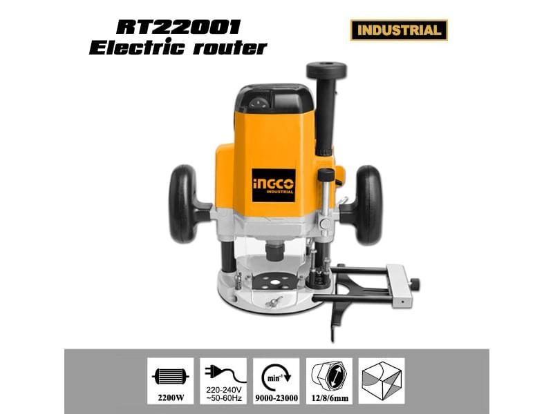 Máy phay gỗ Ingco RT22001
