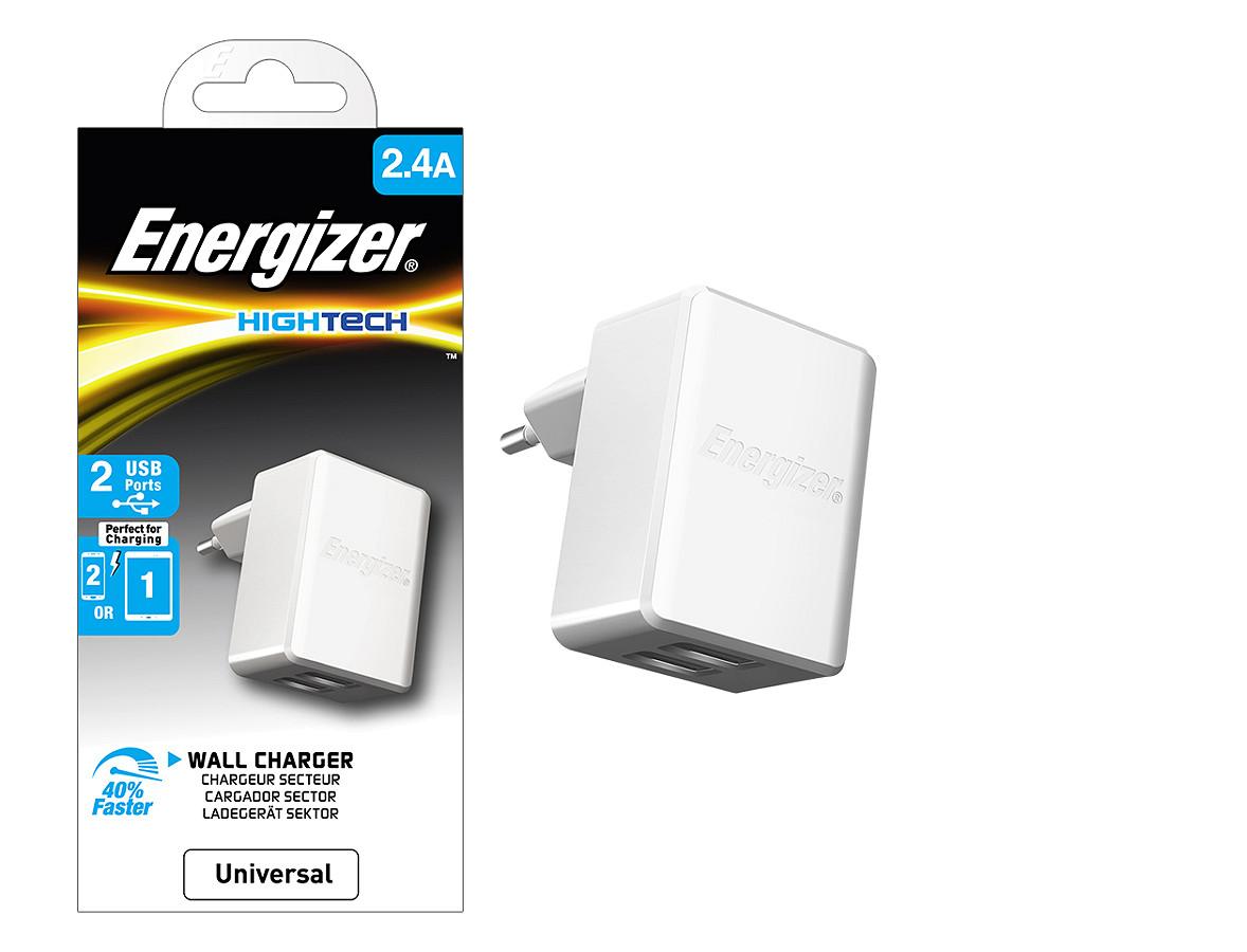 Sạc 2 cổng Energizer HT 2.4A ACA2BEUHWH3