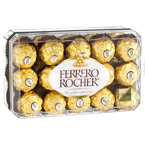 Hộp Socola Ferrero Rocher 30 viên, 375g