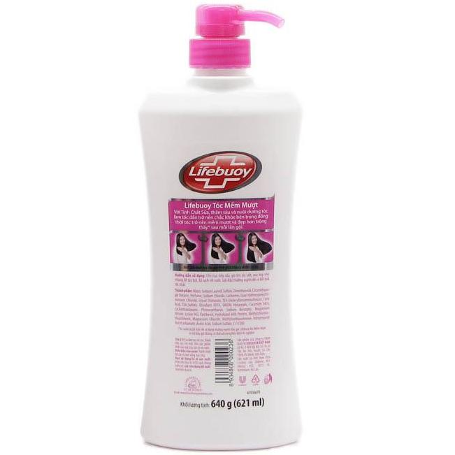 Dầu gội Lifebuoy Tóc Mềm Mượt 640g