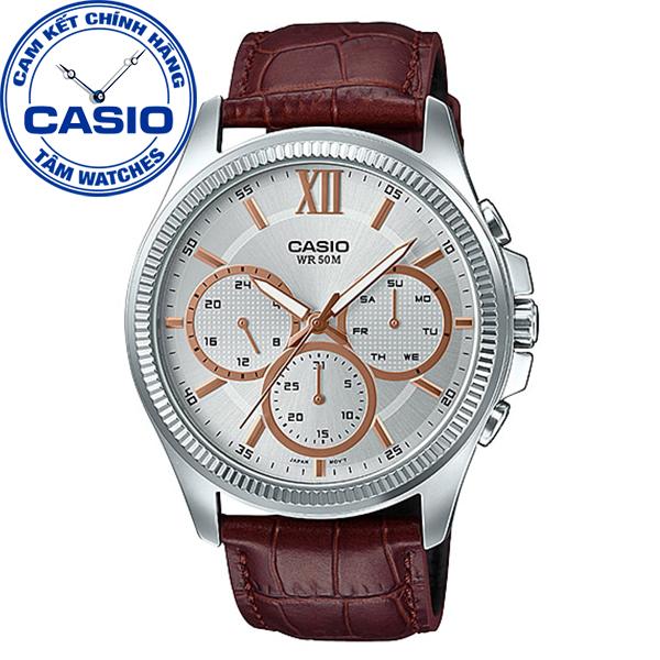 Đồng Hồ Nam Dây Da Casio MTP-E315L-7AVDF