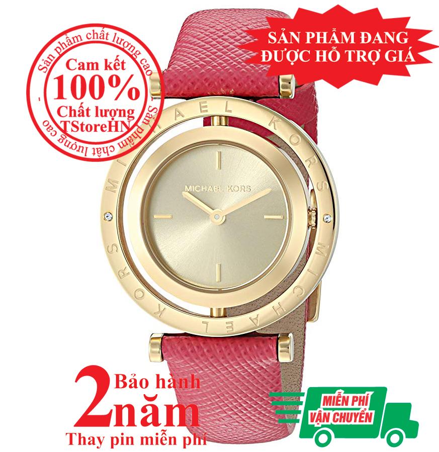 Đồng hồ dây da nữ Michael Kors MK2525